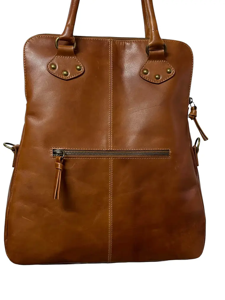 Cartera de Cuero HAYDEE curry 6