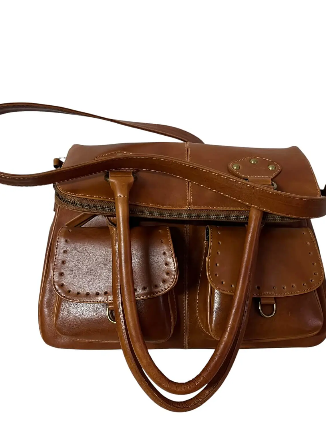 Cartera de Cuero HAYDEE curry 7