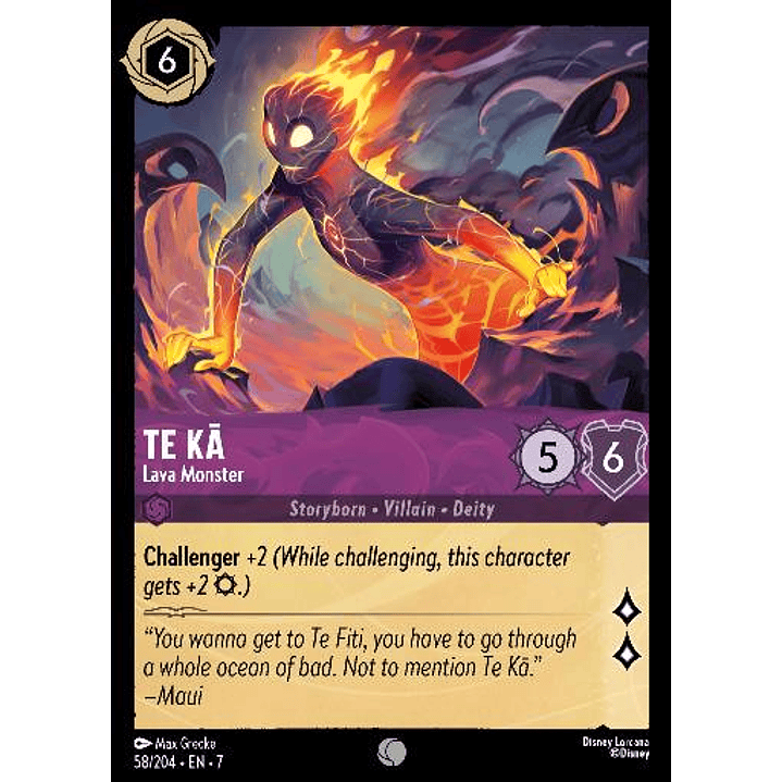 058/204 Te Ka - Lava Monster 1