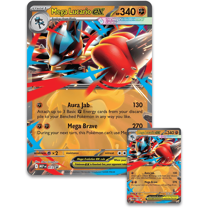 Pokémon TCG – Mega Lucario Figure Collection | Inglés 3