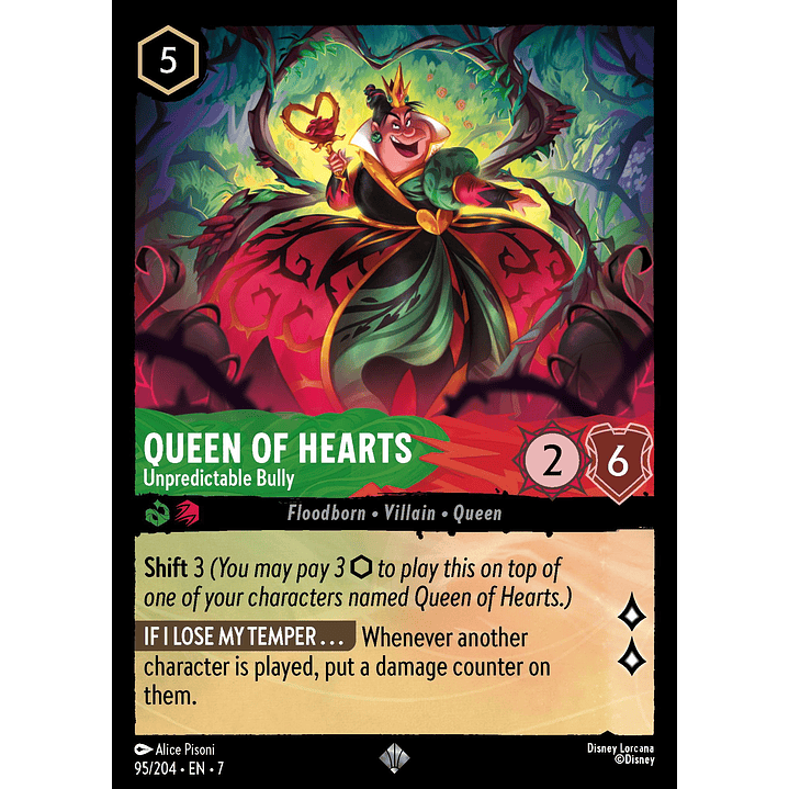 095/204 Queen of Hearts - Unpredictable Bully 2