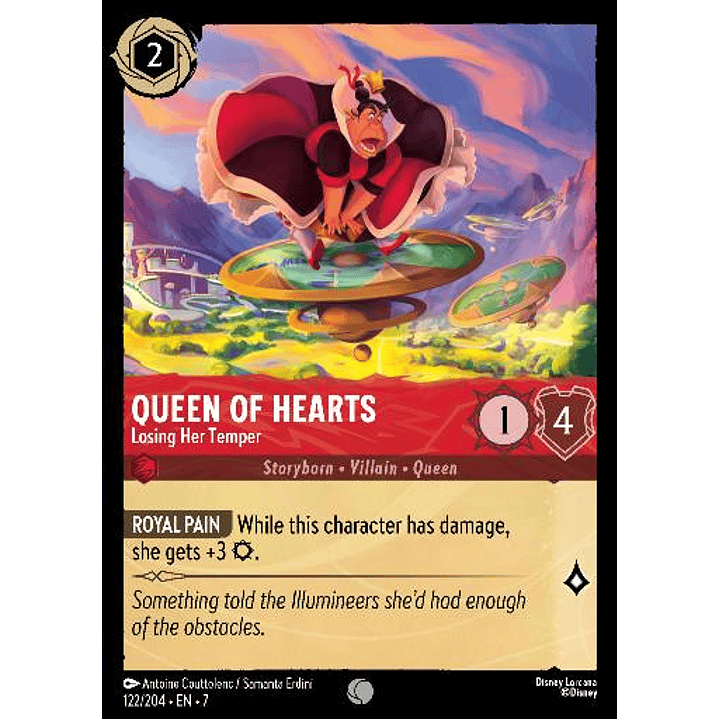 122/204 Queen of Hearts - Losing Her Temper 1