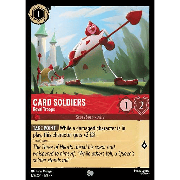 129/204 Card Soldiers - Royal Troops 1