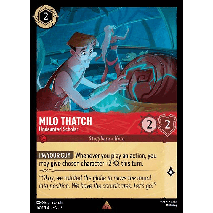 145/204 Milo Thatch - Undaunted Scholar 1