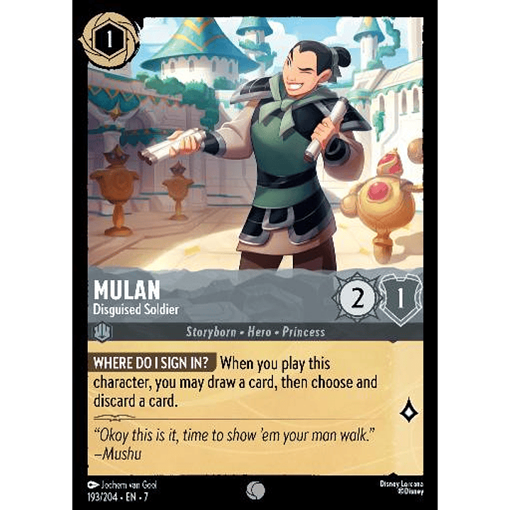 193/204 Mulan - Disguised Soldier 1