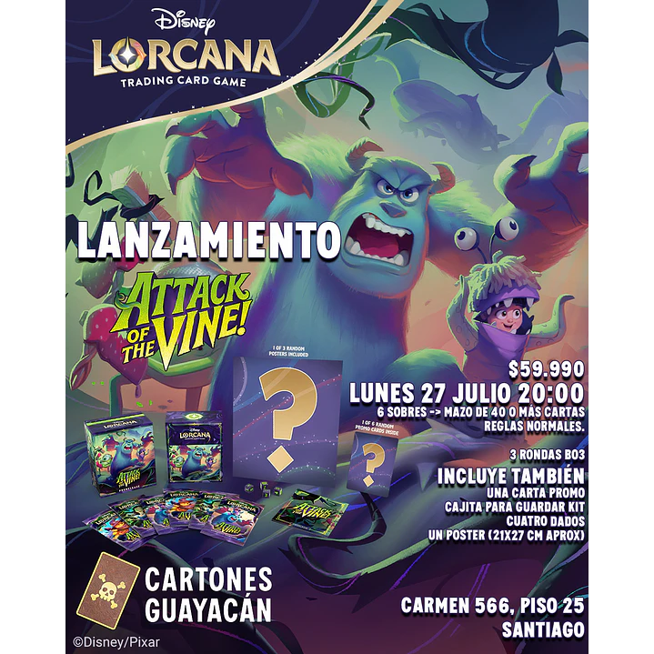 Prerelease Disney Lorcana: Attack of the Vine 1