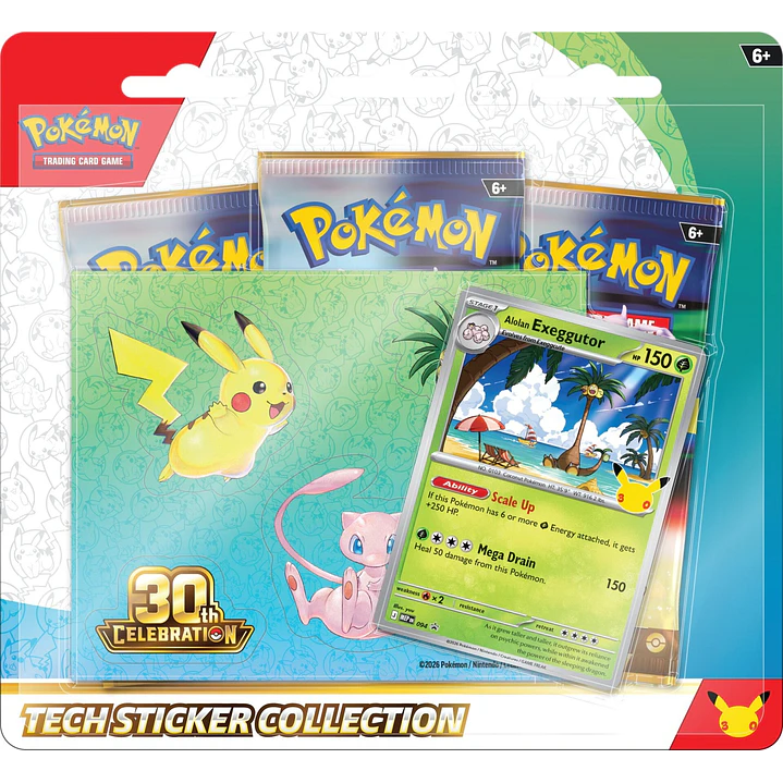 Pokémon TCG: 30th Celebration – Tech Sticker Collection 1