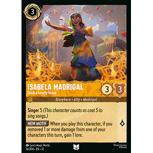 016/204 Isabela Madrigal - Such a Lovely Voice