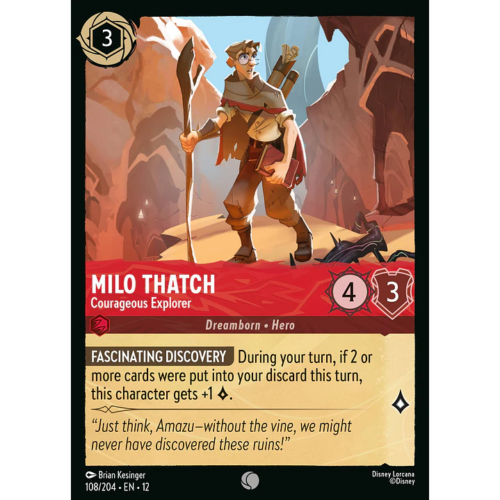 108/204 Milo Thatch - Courageous Explorer 1