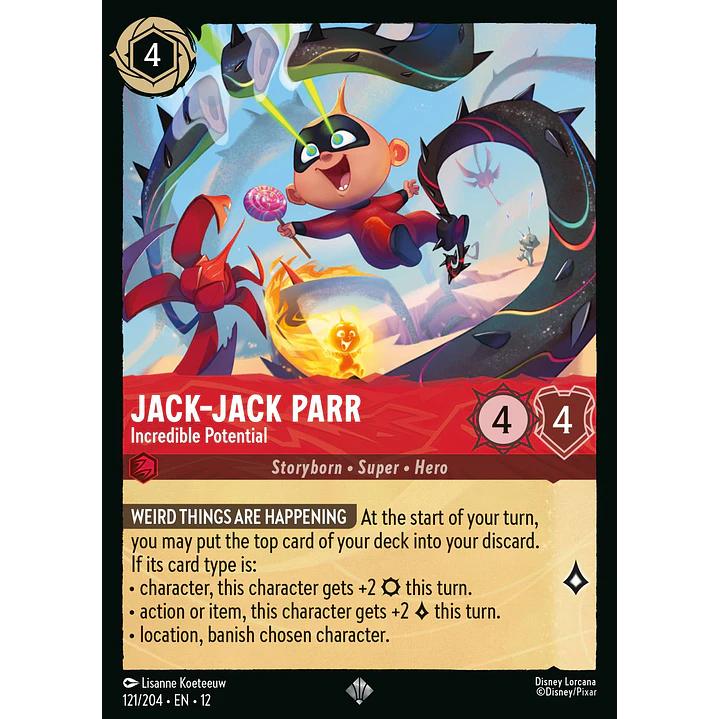 121/204 Jack-Jack Parr - Incredible Potential 1