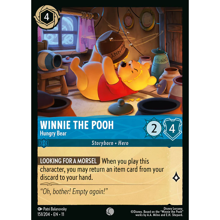 151/204 Winnie the Pooh - Hungry Bear 1