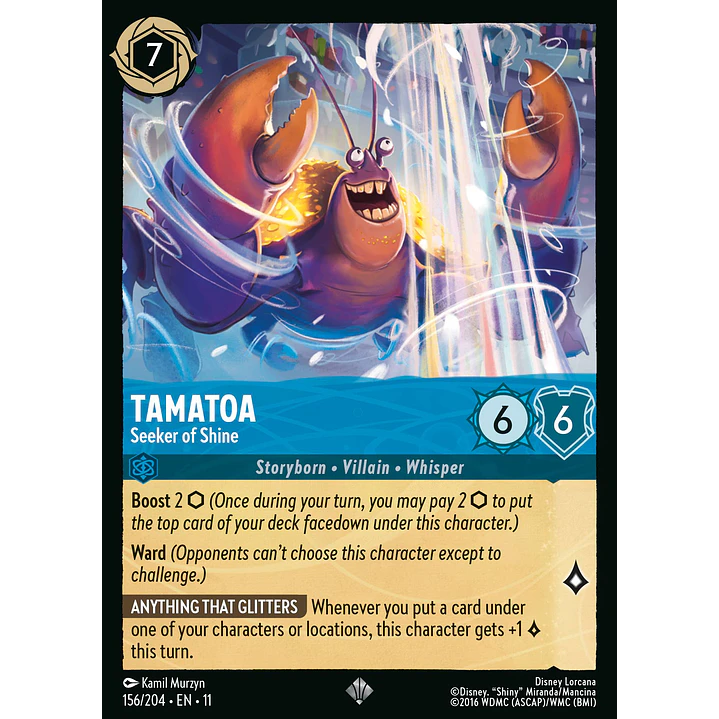 156/204 Tamatoa - Seeker of Shine 1