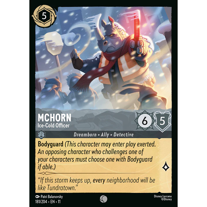 181/204 McHorn - Ice-Cold Officer 1