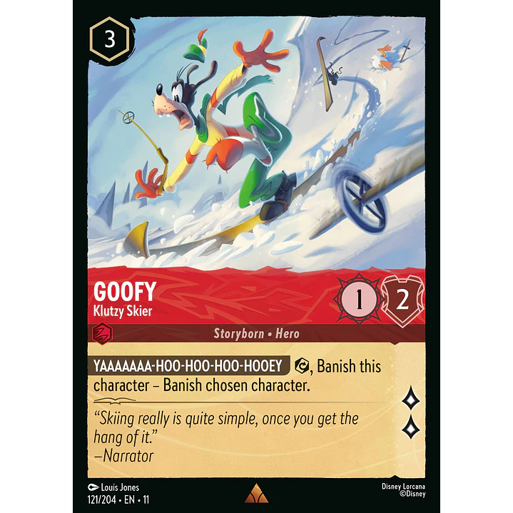 121/204 Goofy - Klutzy Skier 1