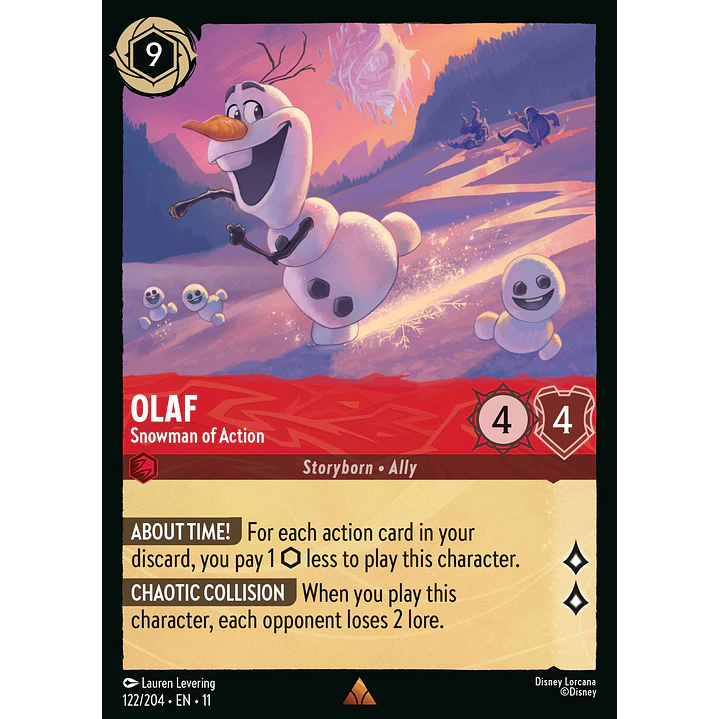 122/204 Olaf - Snowman of Action 1