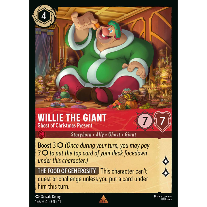 126/204 Willie the Giant - Ghost of Christmas Present 1