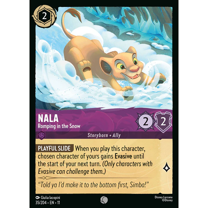 035/204 Nala - Romping in the Snow 1
