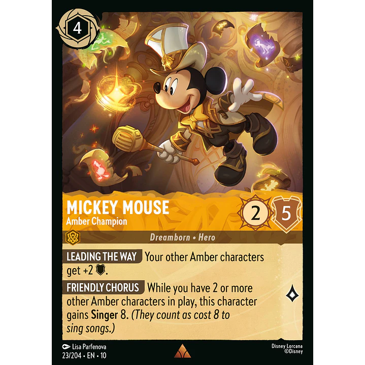 023/204 Mickey Mouse - Amber Champion 1