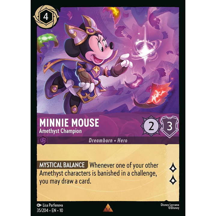 035/204 Minnie Mouse - Amethyst Champion 1