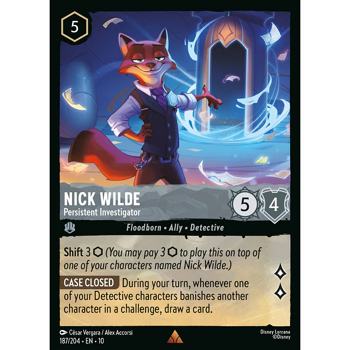 187/204 Nick Wilde - Persistent Investigator 1