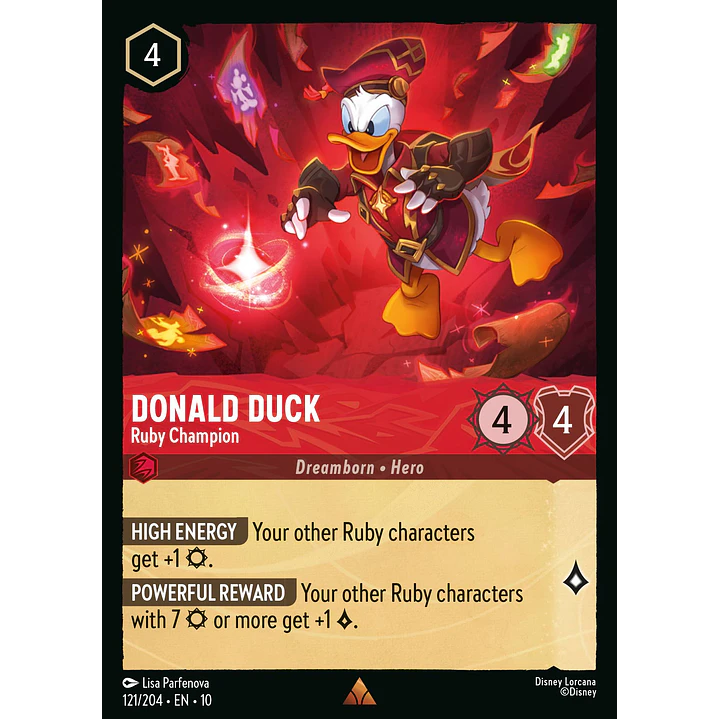 121/204 Donald Duck - Ruby Champion 1