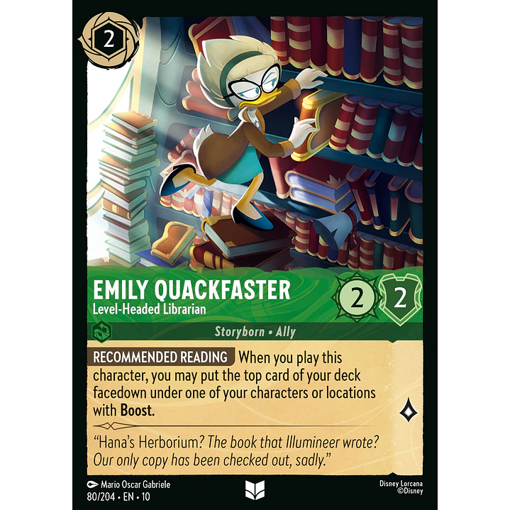 080/204 Emily Quackfaster - Level-Headed Librarian 1