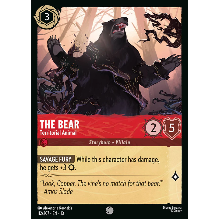 112/204 The Bear - Territorial Animal 1
