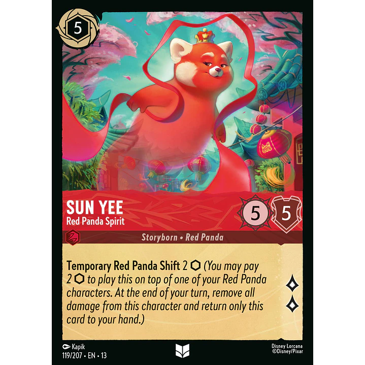 119/204 Sun Yee - Red Panda Spirit 1