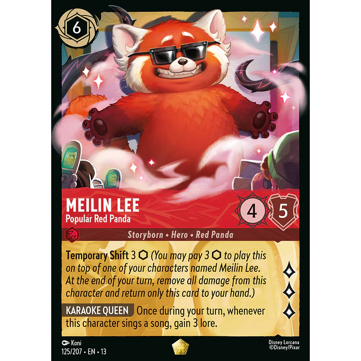 125/204 Meilin Lee - Popular Red Panda 1