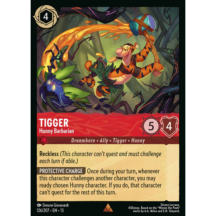 126/204 Tigger - Hunny Barbarian 1