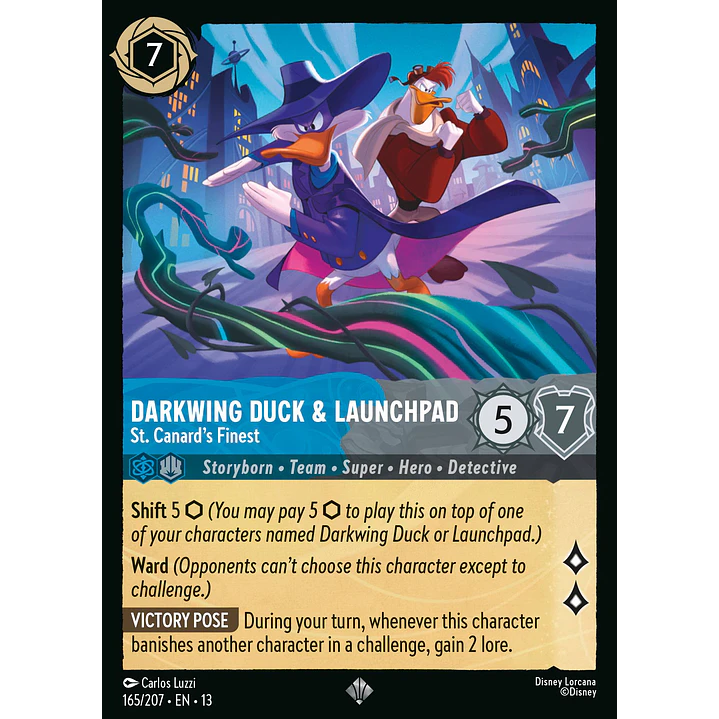165/204 Darkwing Duck & Launchpad - St. Canard's Finest 1