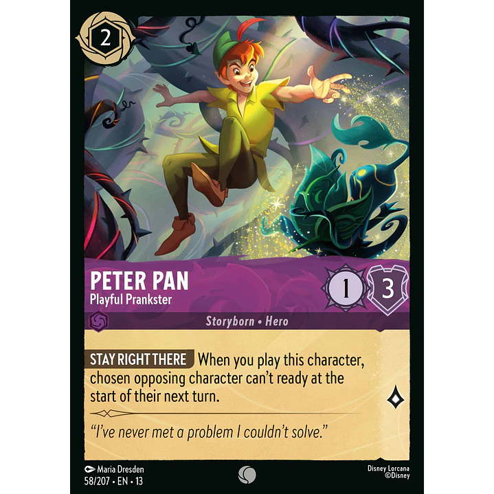 058/204 Peter Pan - Playful Prankster 1
