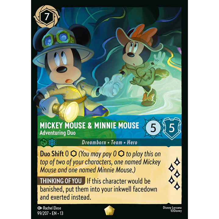 099/204 Mickey Mouse & Minnie Mouse - Adventuring Duo 1