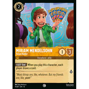 009/204 Miriam Mendelsohn - Ticket Holder