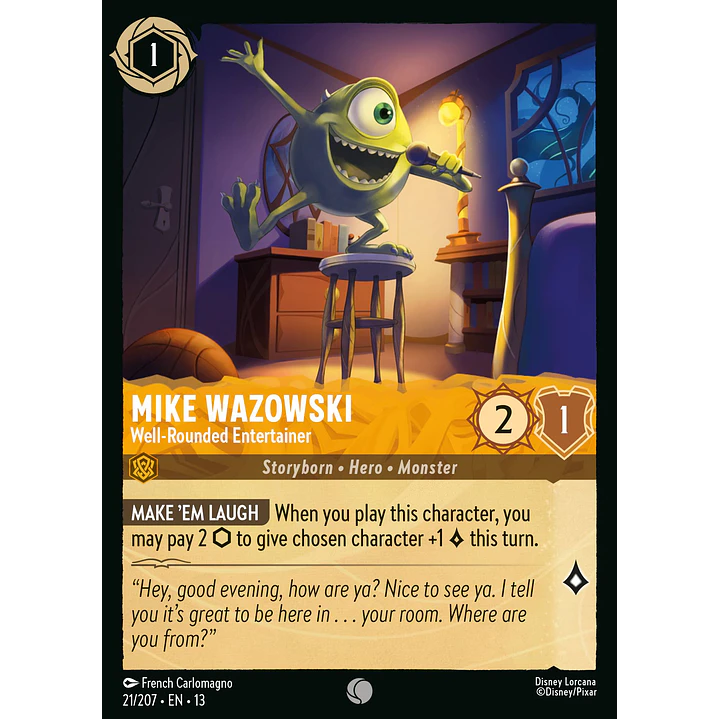 021/204 Mike Wazowski - Well-Rounded Entertainer 1