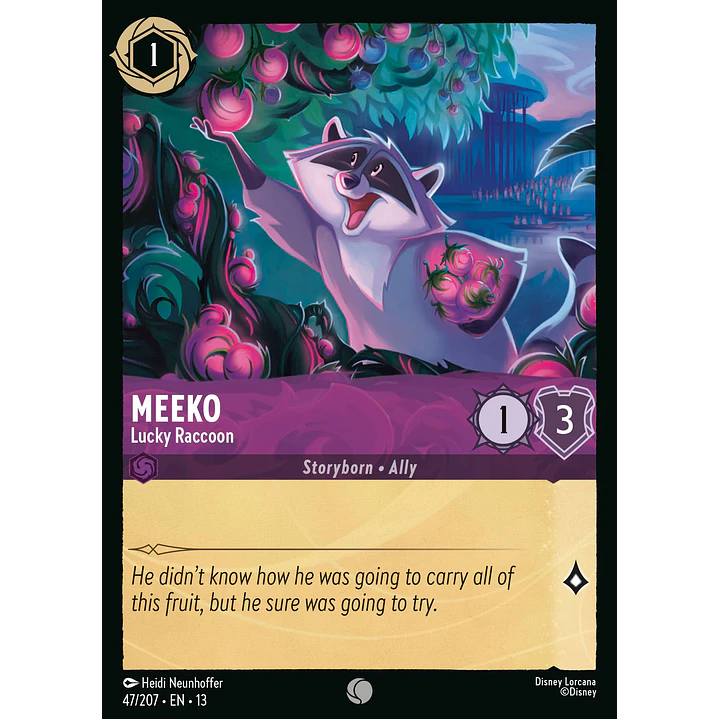 047/204 Meeko - Lucky Raccoon 1