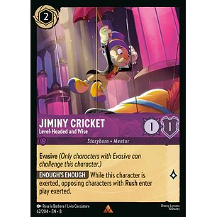 062/204 Jiminy Cricket - Level-Headed and Wise