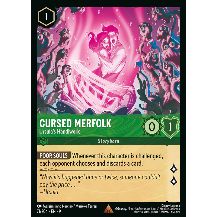 071/204 Cursed Merfolk - Ursula's Handiwork 1