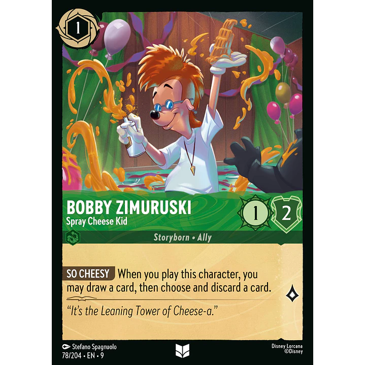 078/204 Bobby Zimuruski - Spray Cheese Kid 1
