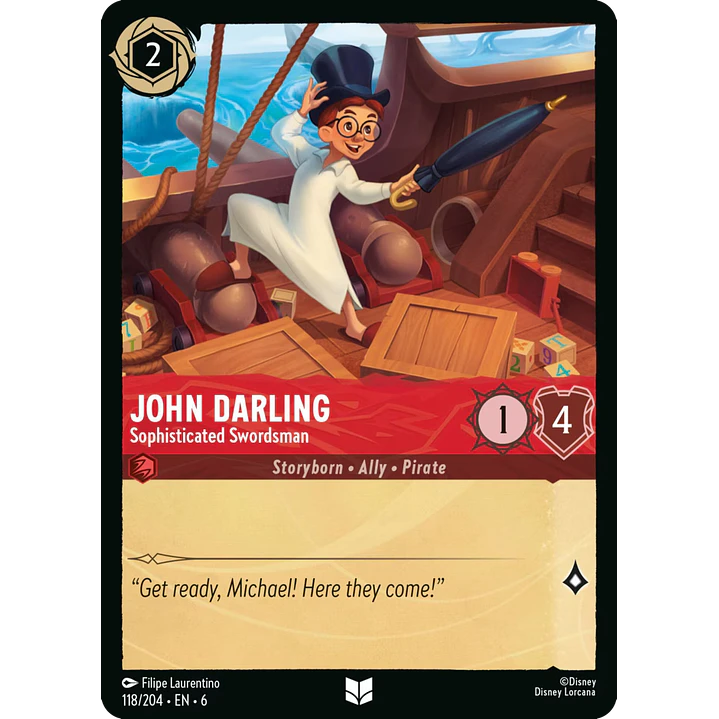 118/204 John Darling - Sophisticated Swordsman 1