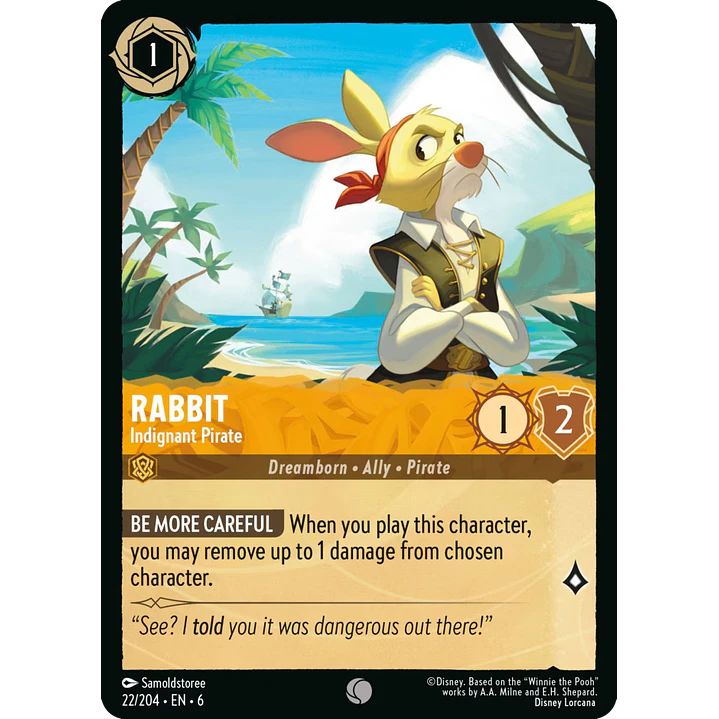 022/204 Rabbit - Indignant Pirate 1