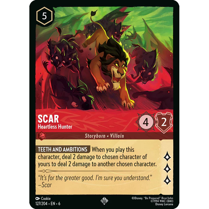 127/204 Scar - Heartless Hunter 1