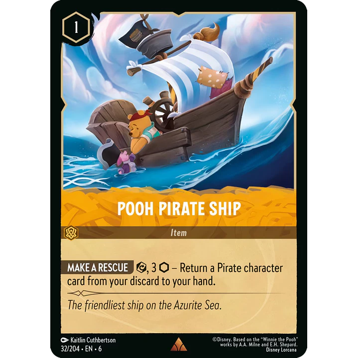 032/204 Pooh Pirate Ship 1