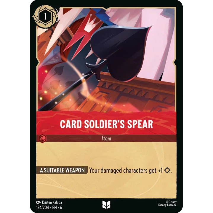 134/204 Card Soldier's Spear 1