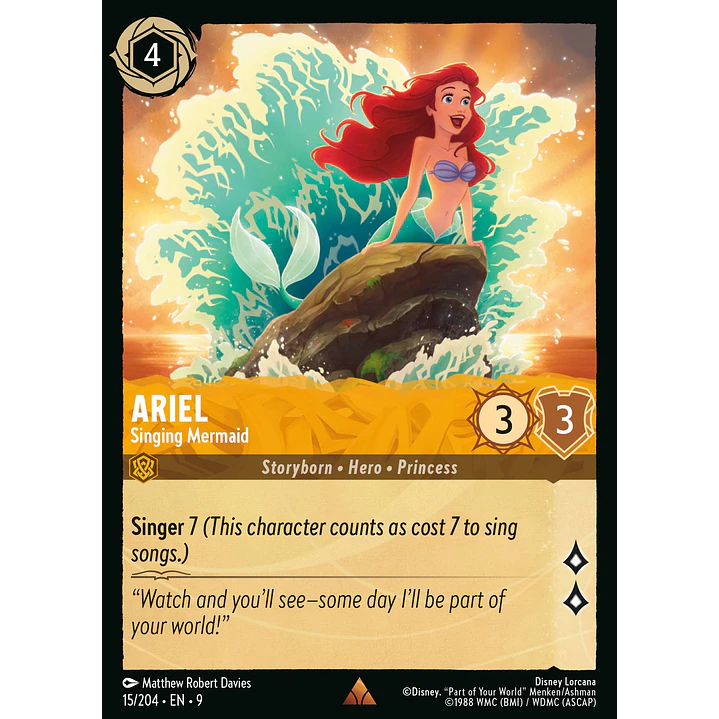 015/204 Ariel - Singing Mermaid 1
