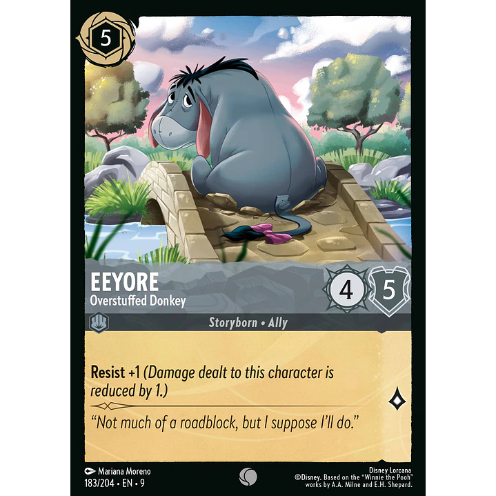 183/204 Eeyore - Overstuffed Donkey 1