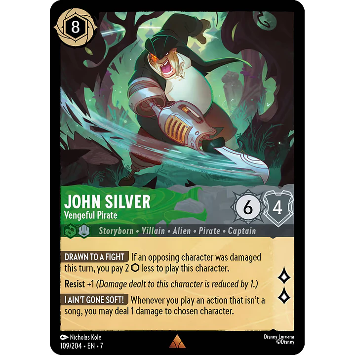 109/204 John Silver - Vengeful Pirate 1