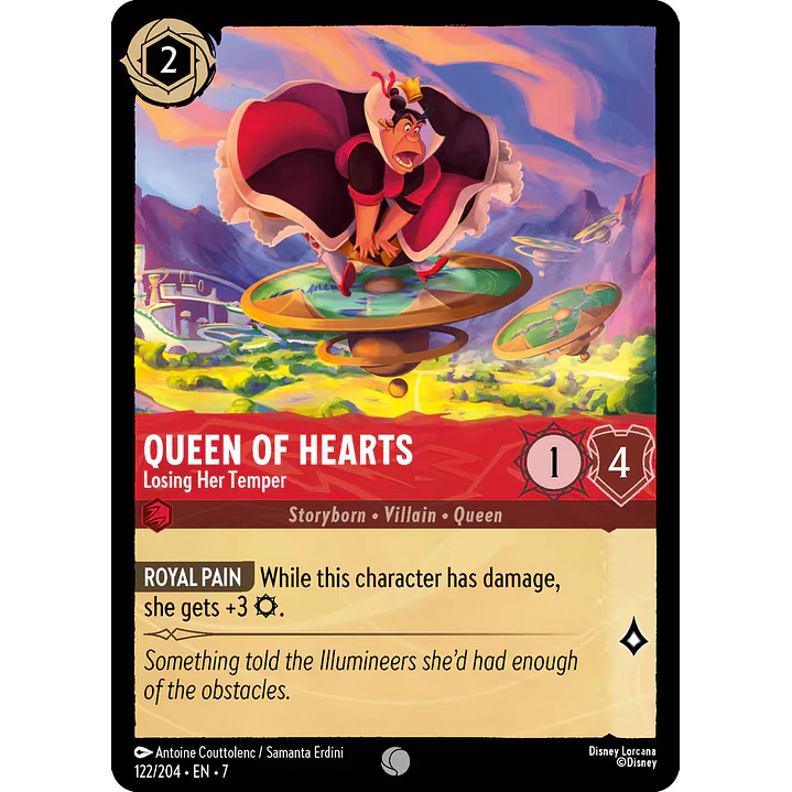 122/204 Queen of Hearts - Losing Her Temper 1
