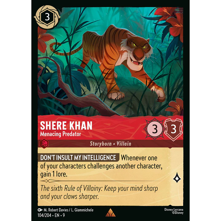 104/204 Shere Khan - Menacing Predator 1