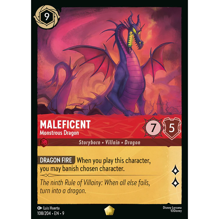 108/204 Maleficent - Monstrous Dragon 1